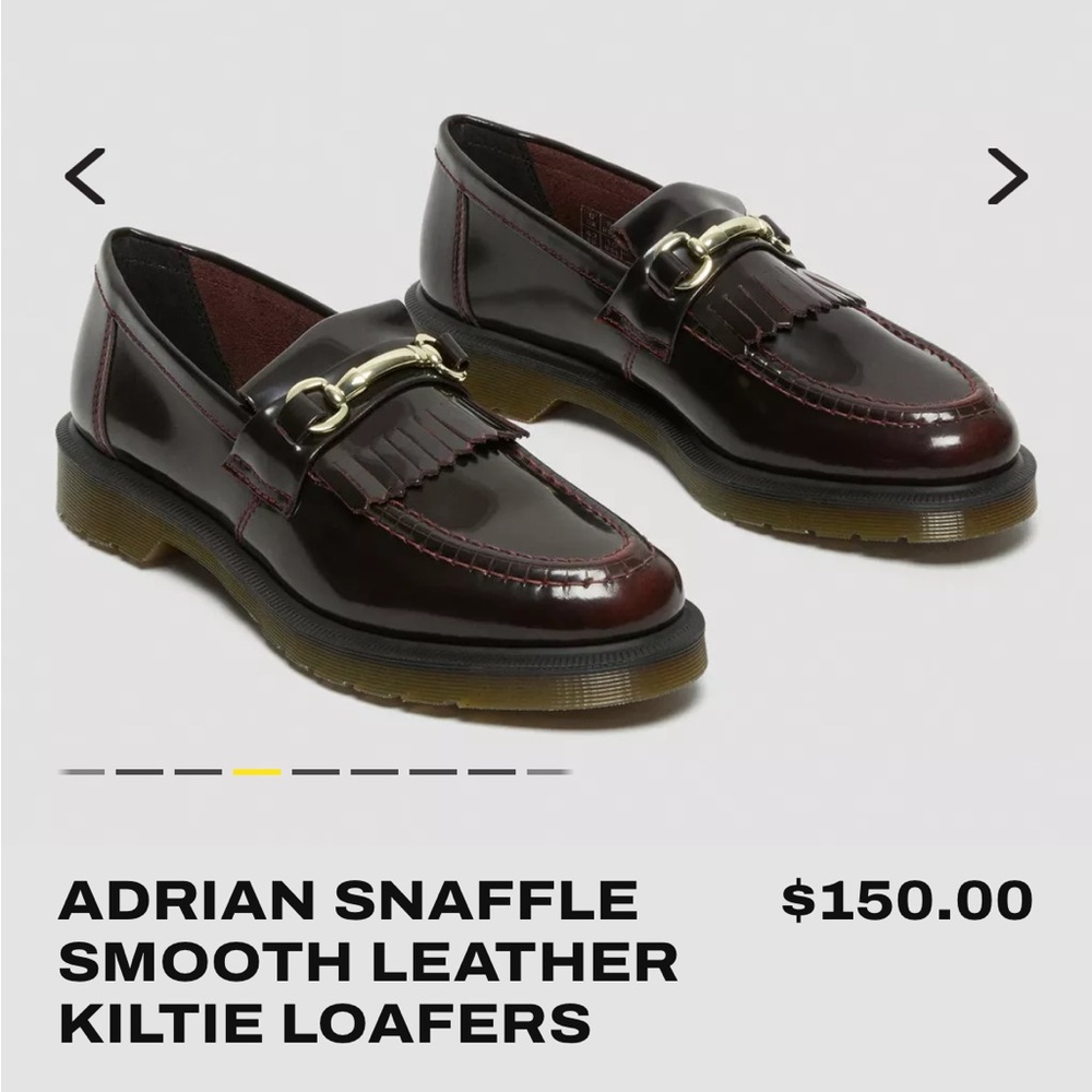 Dr. Martens Adrian Snaffle Cherry Red Women’s 6, Men’s 5